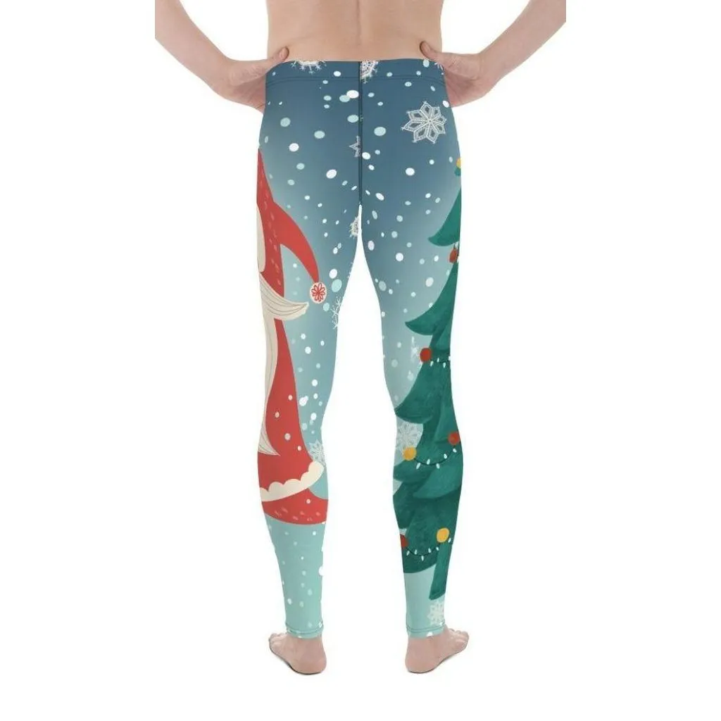 Santa Christmas Tree Men's Leggings