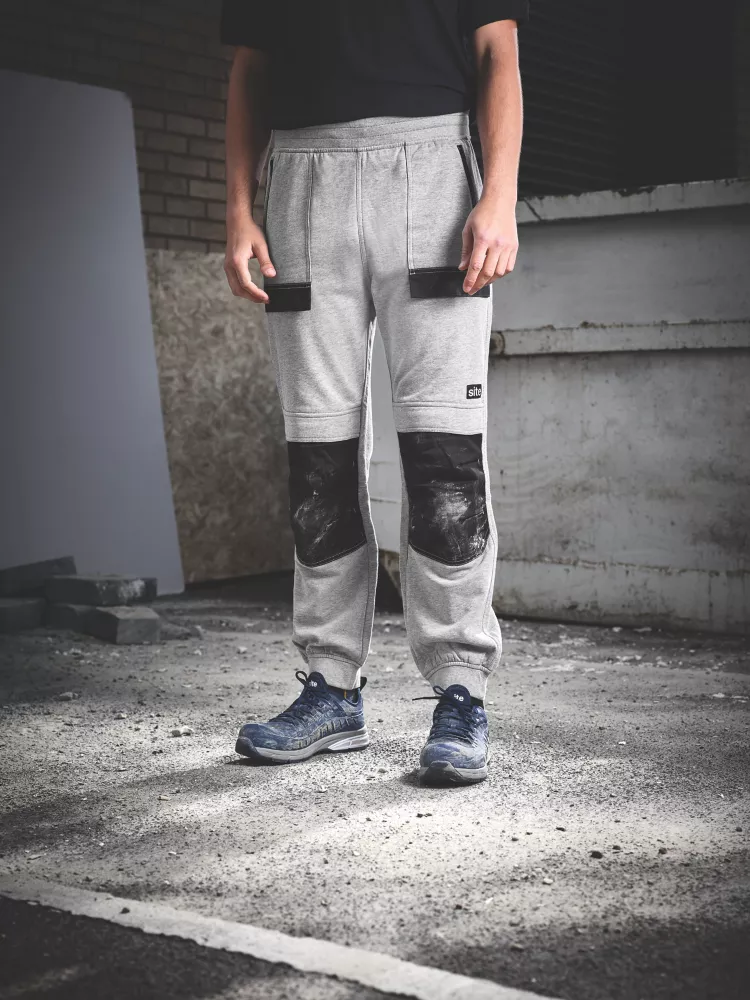 Site Malamute Joggers Grey Large 34" W 32" L - Screwfix