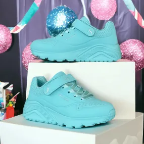 Skechers Girls Uno Lite Turquoise Trainers