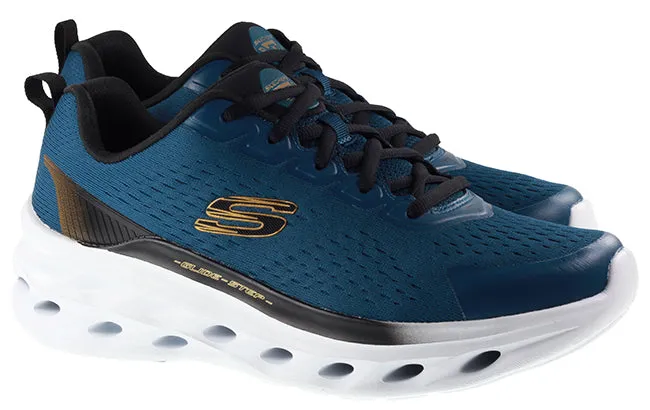 Skechers Trainers Mens Glide Step Swift Frayment Teal Black