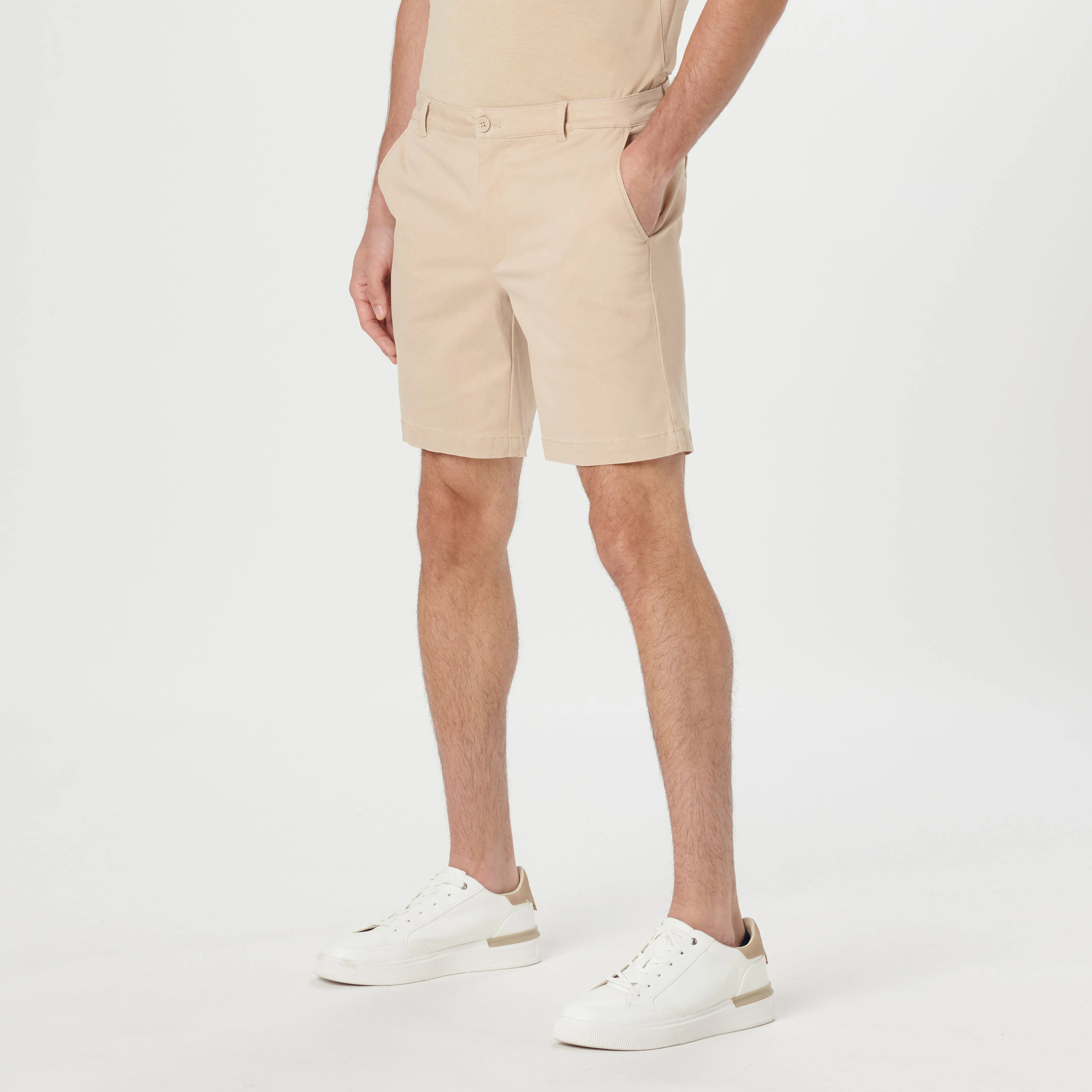 Solid Bermuda Shorts