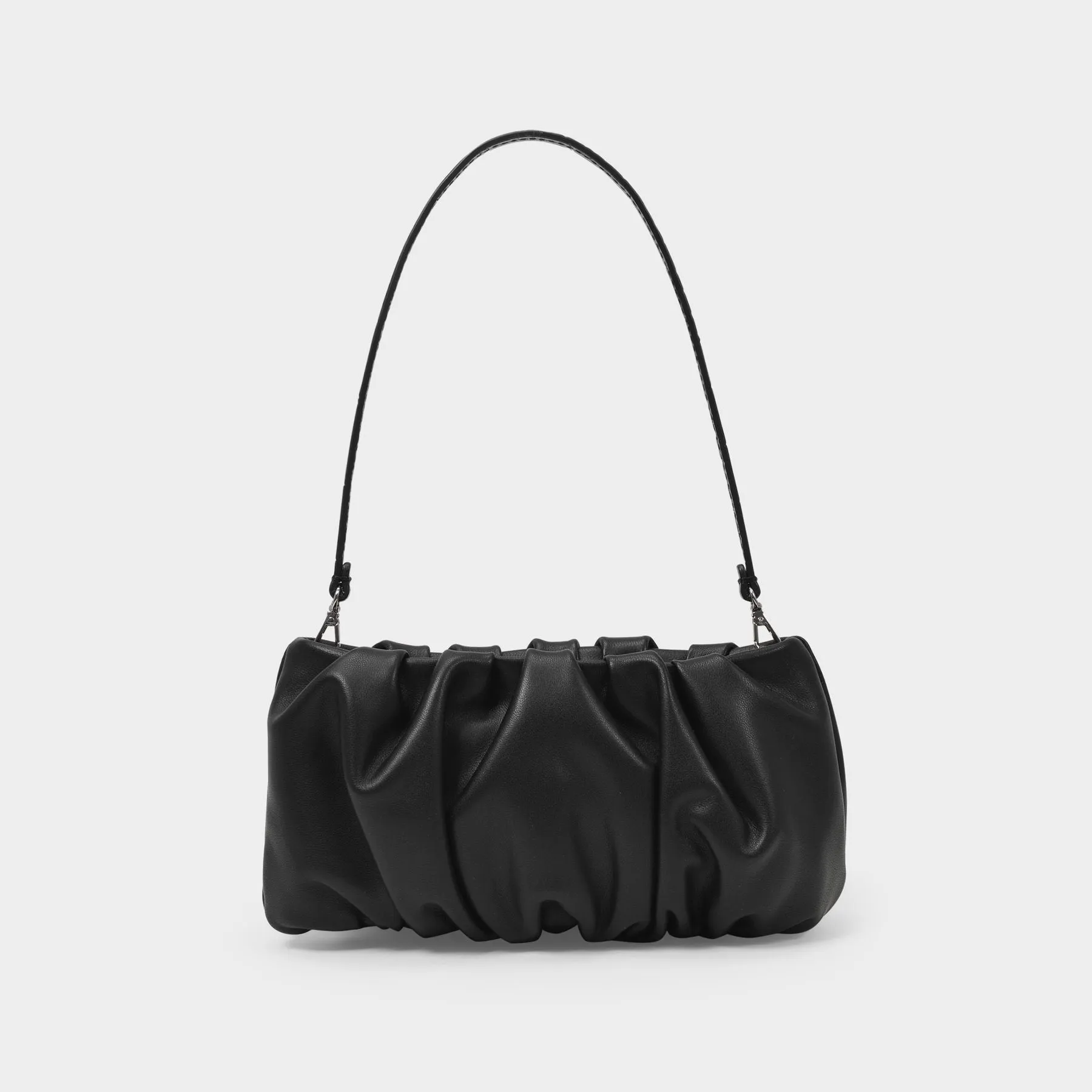 Staud  Bean Convertible Bag in Black Leather