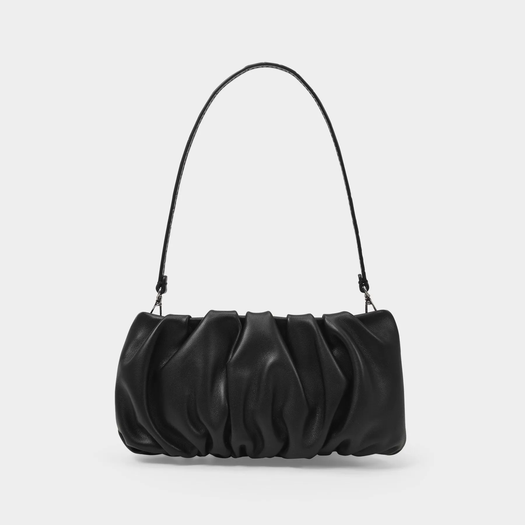 Staud  Bean Convertible Bag in Black Leather