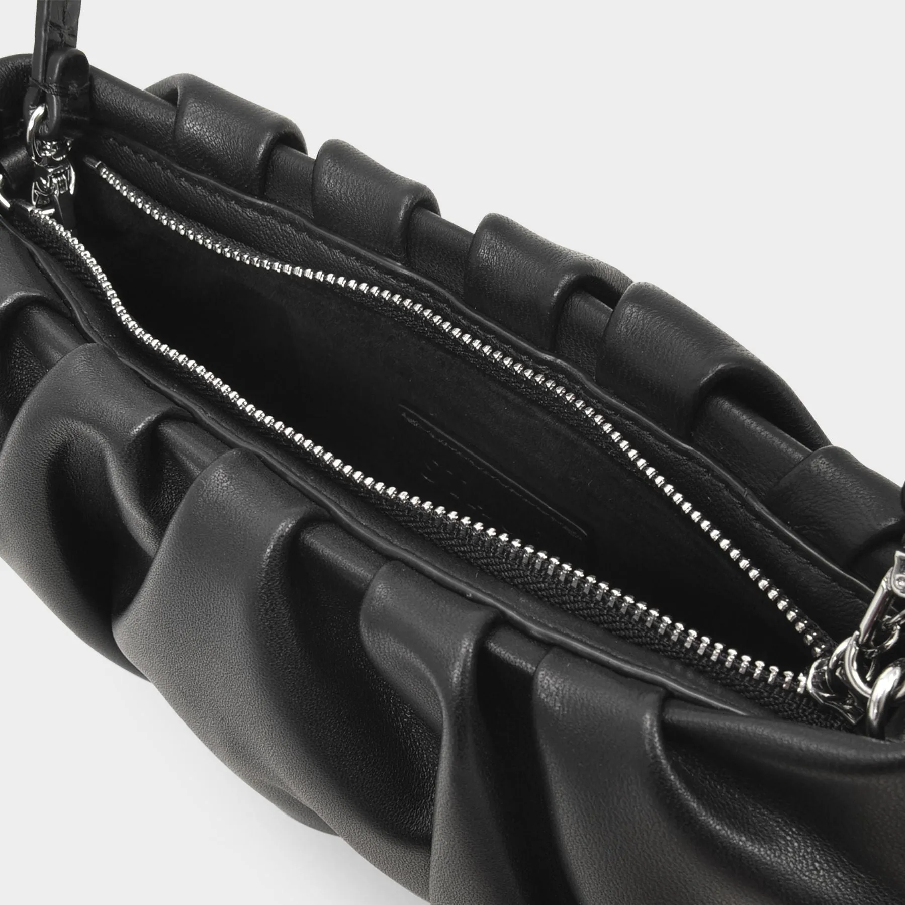 Staud  Bean Convertible Bag in Black Leather