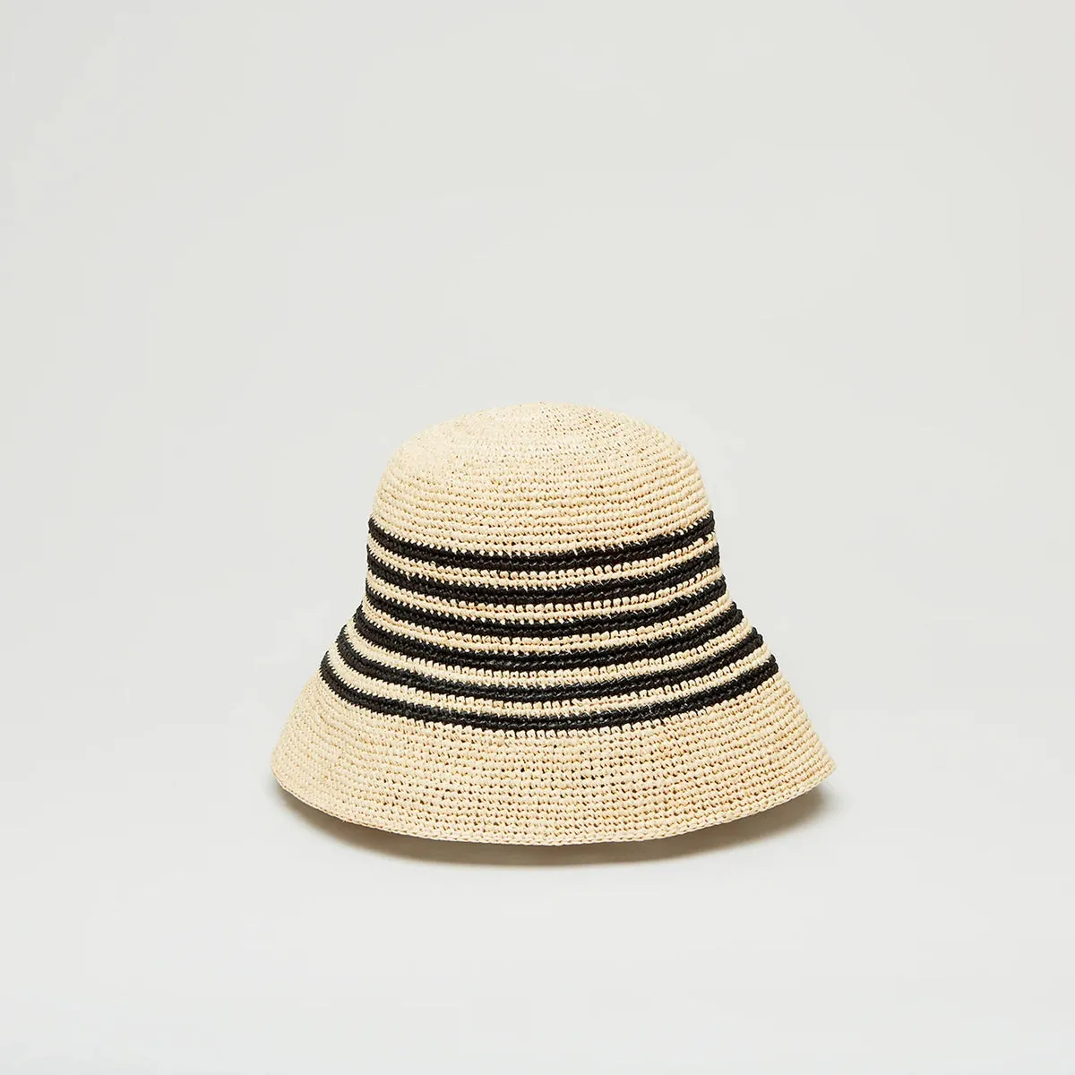 Stella Hat - Naturel X Rayure Noir-          -        