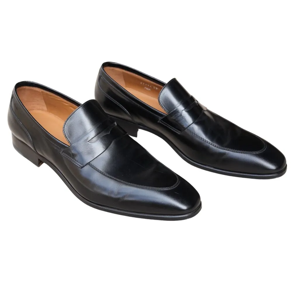 Stemar Vitello Black Loafer | Menswear Online