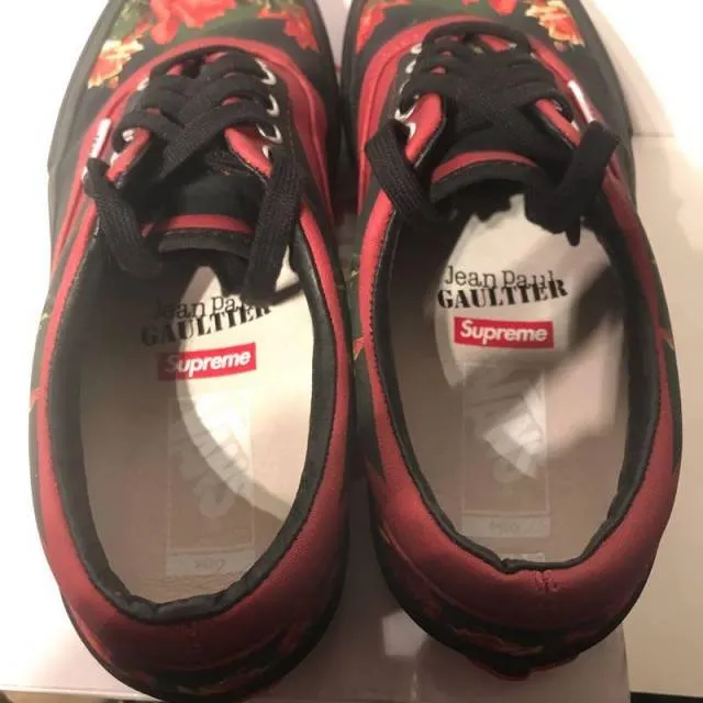 Supreme x Vans x Jean Paul Gaultier floral print era pro siz