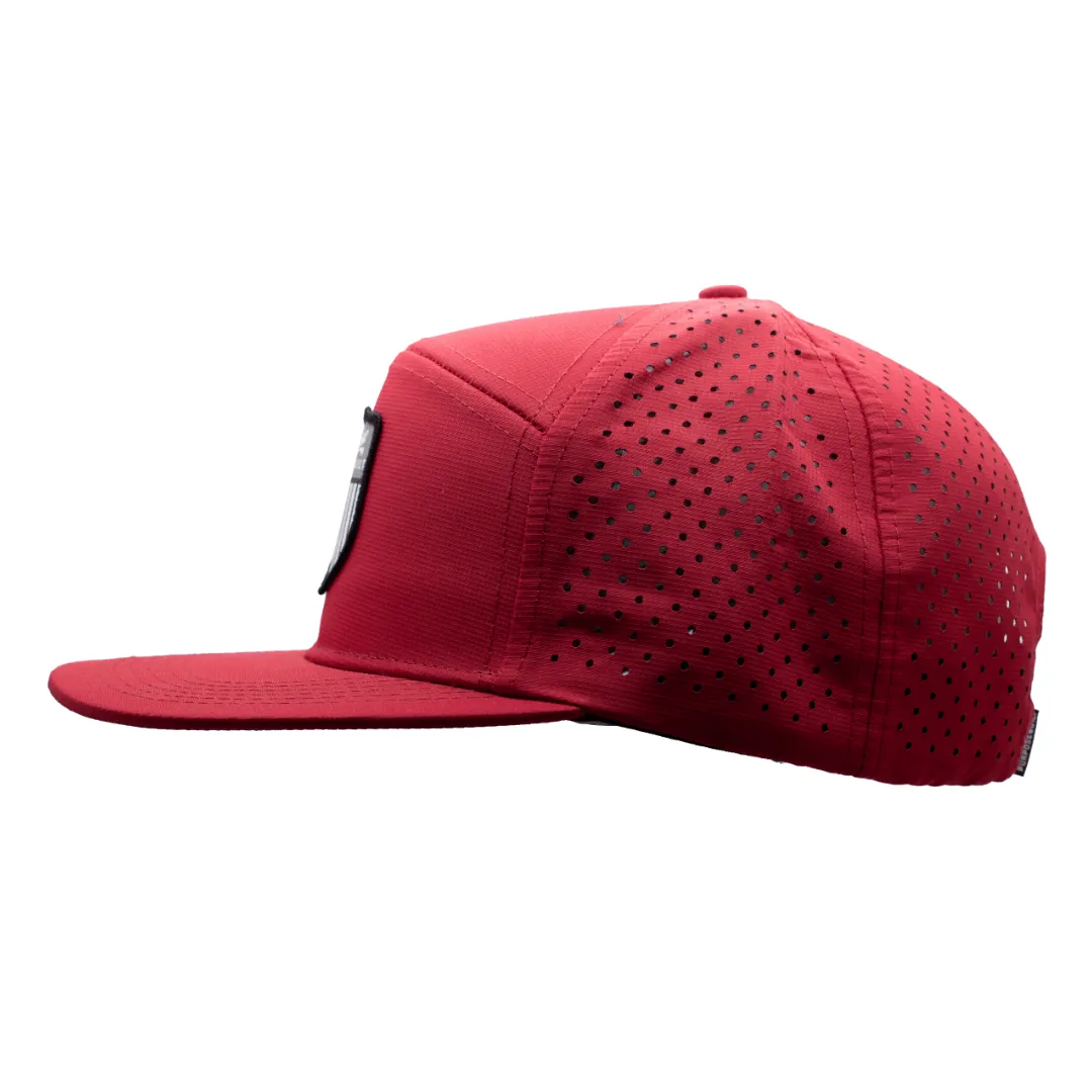 The Badge Hat - Water Resistant - Red