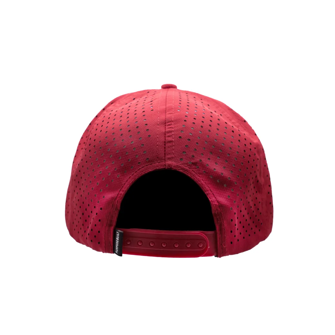 The Badge Hat - Water Resistant - Red