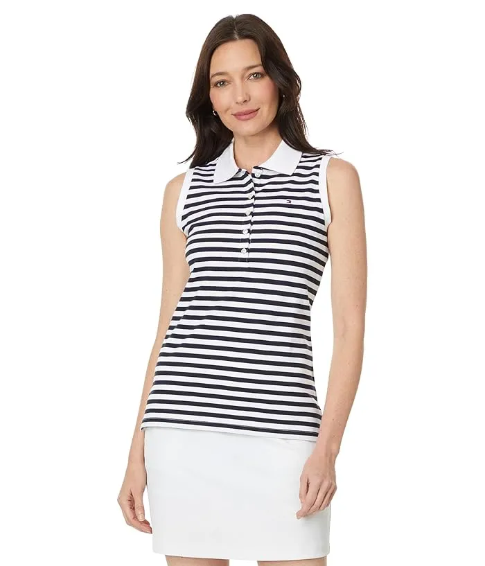 Tommy Hilfiger Sleeveless Stripe Polo