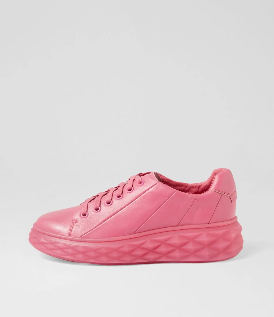 TOP END Irsia New Pink Leather Sneakers