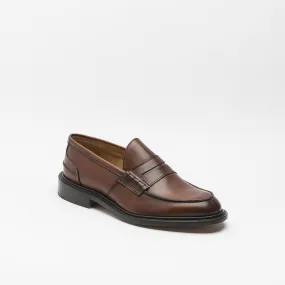 Tricker's Tricker's James brown leather penny loafer loafer (Chestnut)