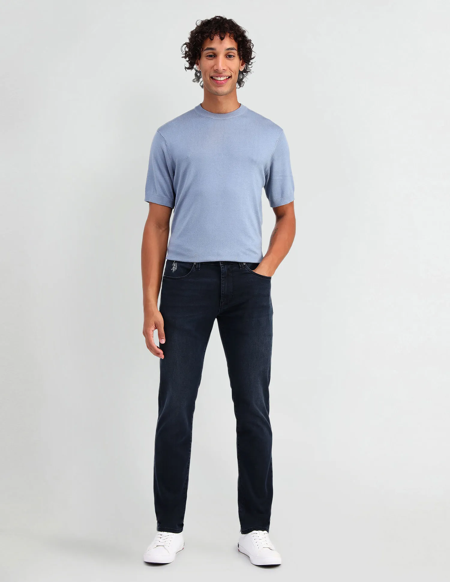 U.S. Polo Assn. Denim Co. Brandon Slim Tapered Fit Blue Jeans