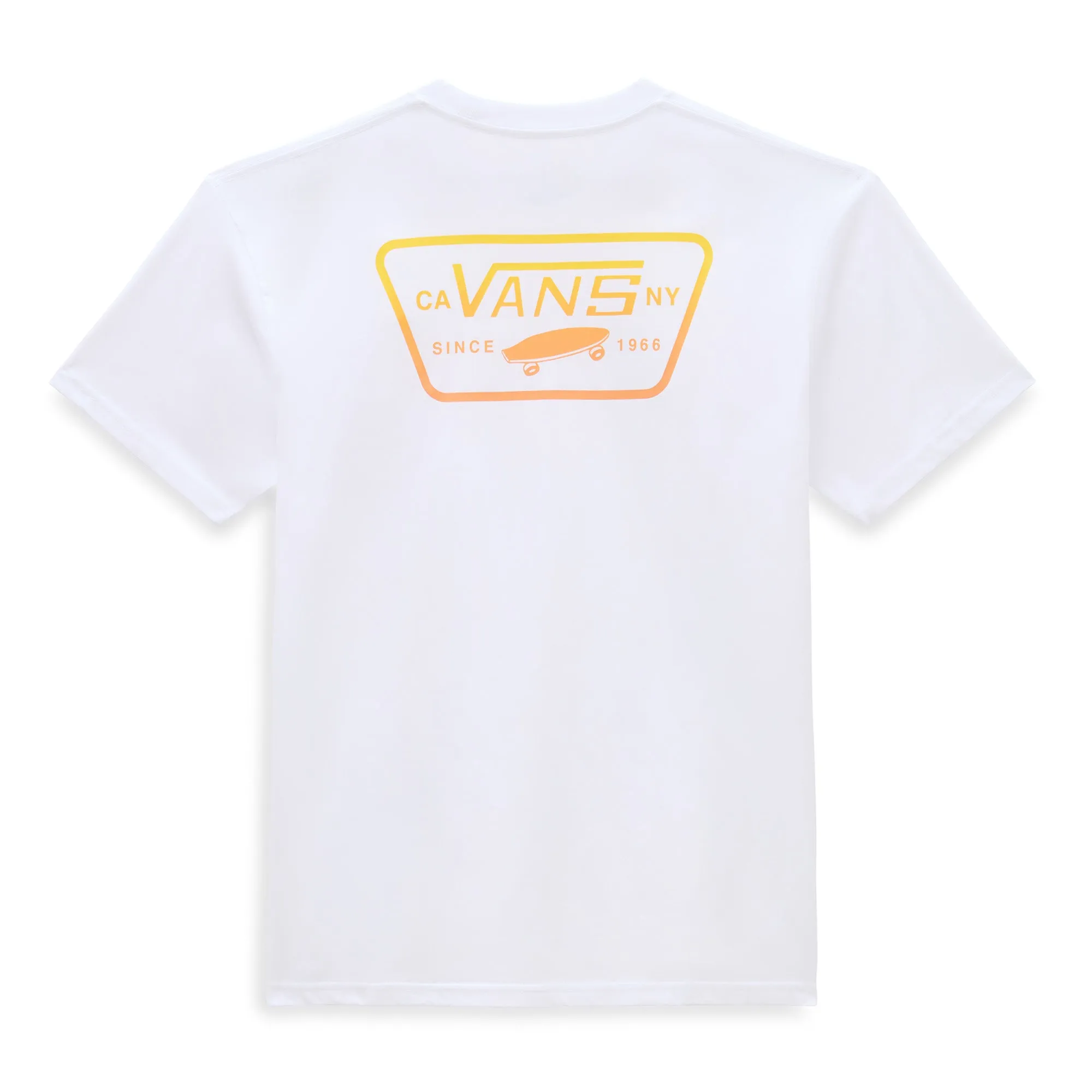 Vans Men's Full Patch Back T-shirt-White/Copper Tan