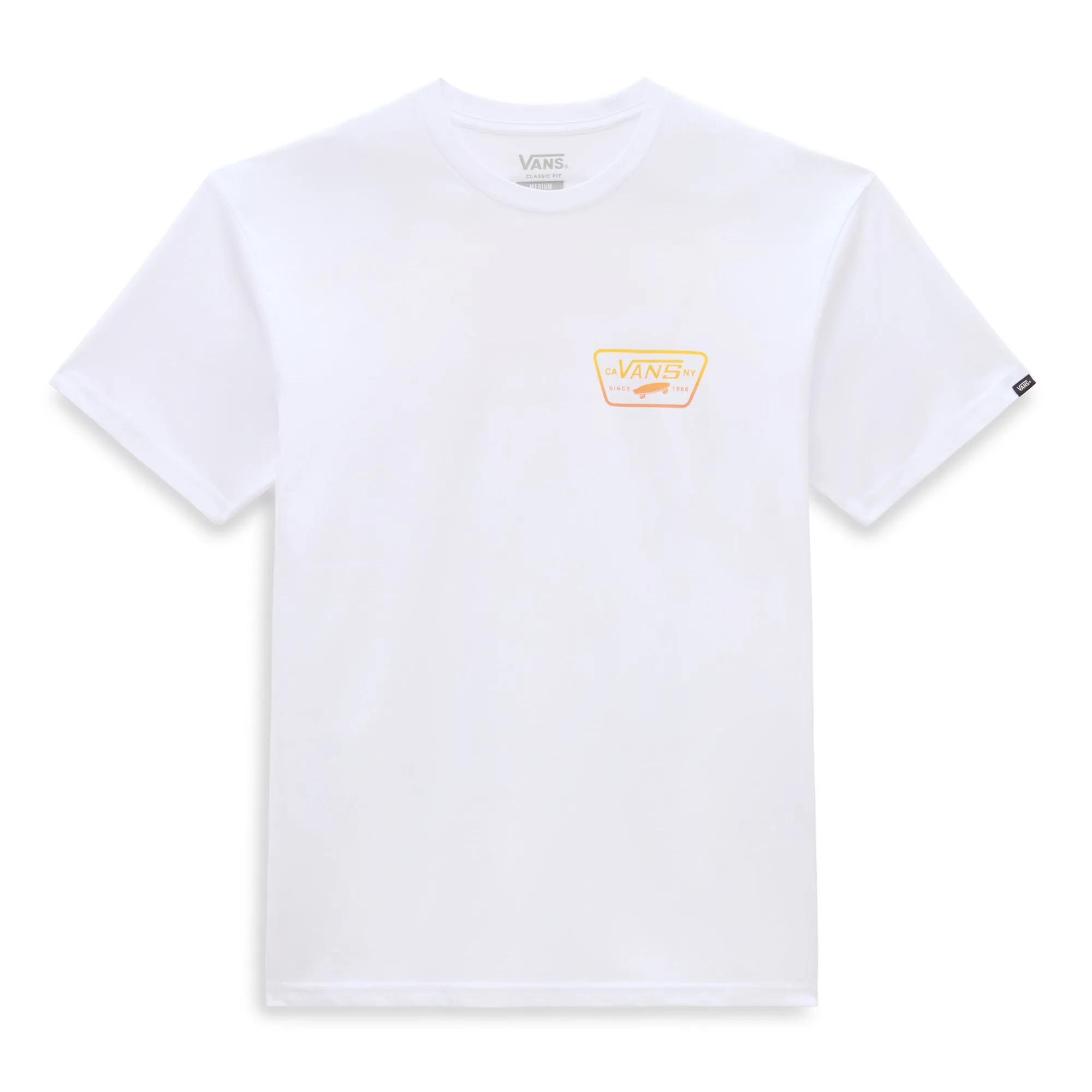 Vans Men's Full Patch Back T-shirt-White/Copper Tan