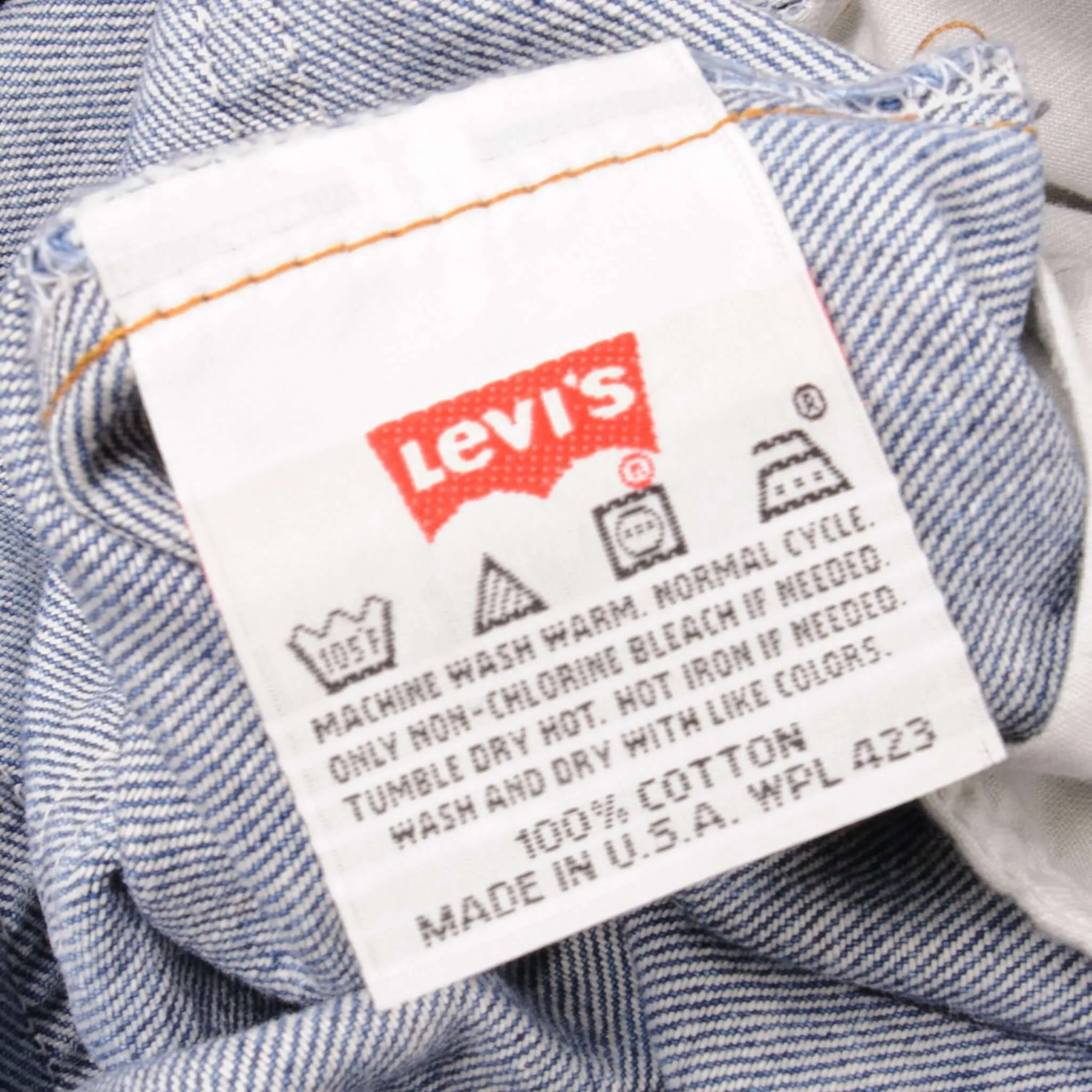 VINTAGE LEVIS 501 JEANS 1990's SIZE 30X32 W30 L32 PRESHRUNK MADE IN USA DEADSTOCK