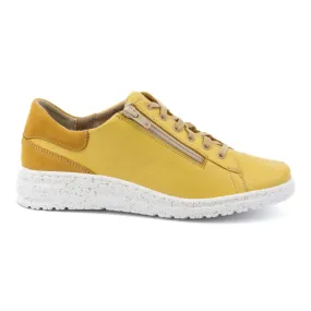 WASAK Women's leather sneakers 0720W yellow