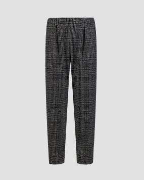 Women's checked trousers Deha D12745-10009