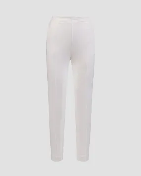 Women's white trousers Deha D12667-18001