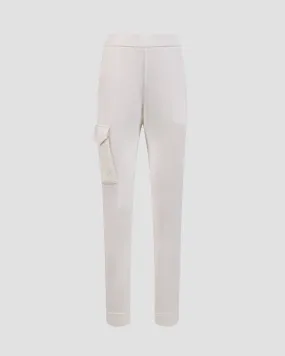 Women's white trousers Sportalm 1856516665-eucalyptusmist